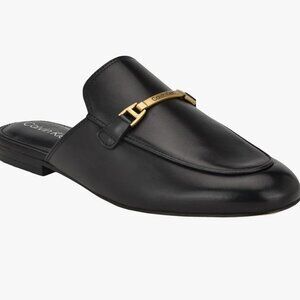 CALVIN KLEIN women's black mules 6 NEW!!
